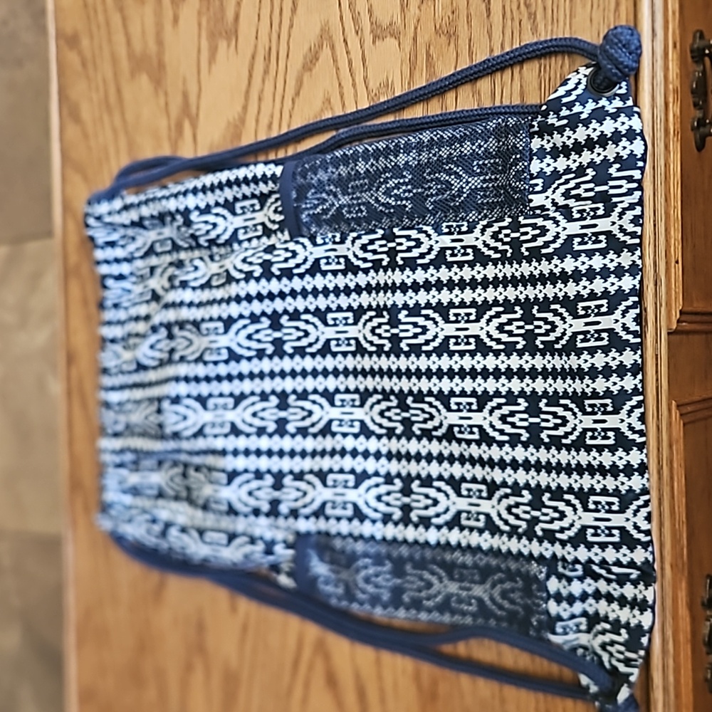 Lands' End Ombre Aztec Drawstring Backpack - image 4